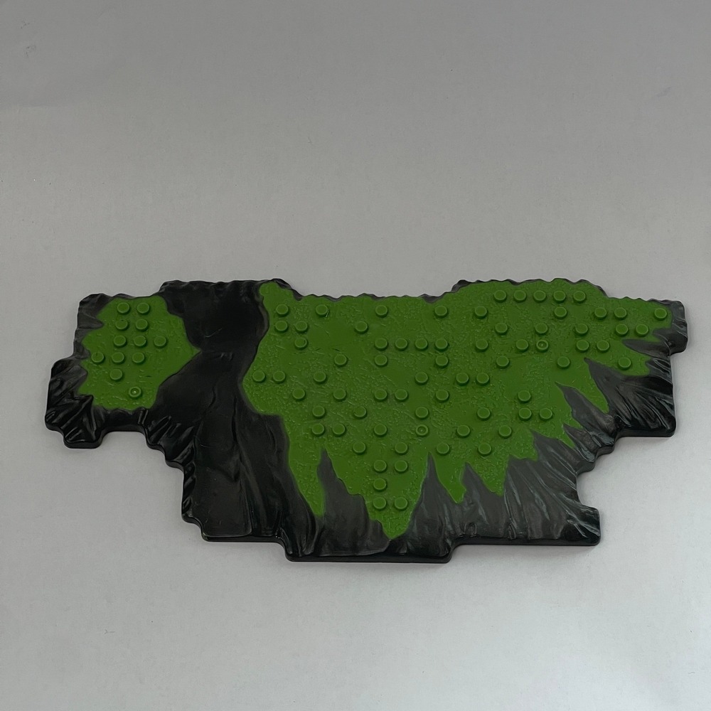 Mega Bloks AM02027 Green Gray Baseplate Replacement Add-On Part Piece